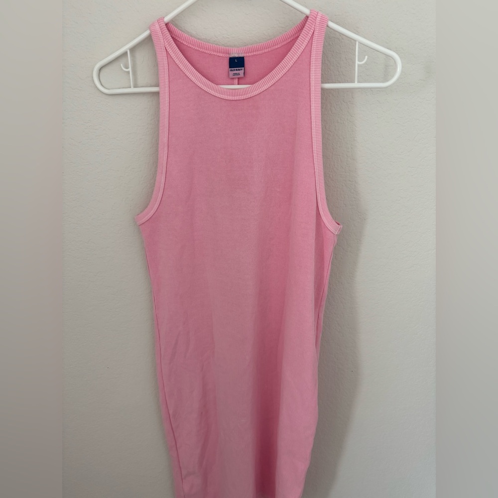 Pink Sleeveless Women's Dress